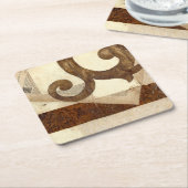  krantenknippen kartonnen onderzetters (Schuin)