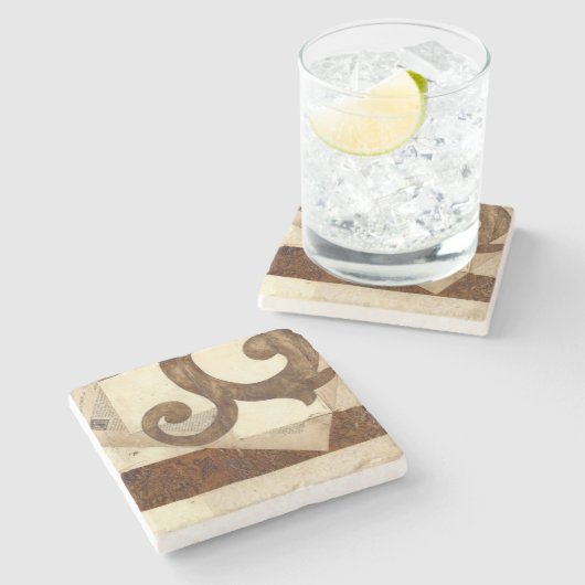 krantenknippen stenen onderzetter (Zijkant)