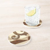  krantenknippen zandsteen onderzetter (Zijkant)