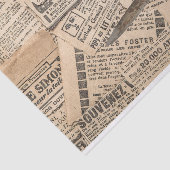  krantenknipsels, roestige schaar tissuepapier (Detail)