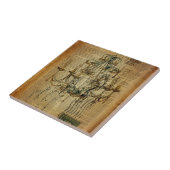 krantenkoppen frans land kroonkandelaar tegeltje (Zijkant)