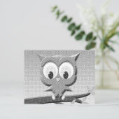 Krantenkoppen in zwart-wit briefkaart (Staand voorkant)