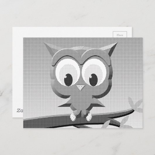 Krantenkoppen in zwart-wit briefkaart (Voorkant / Achterkant)