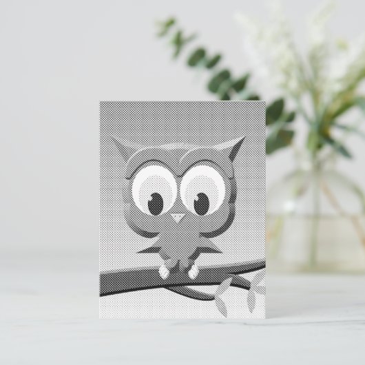 Krantenkoppen in zwart-wit briefkaart (Staand voorkant)