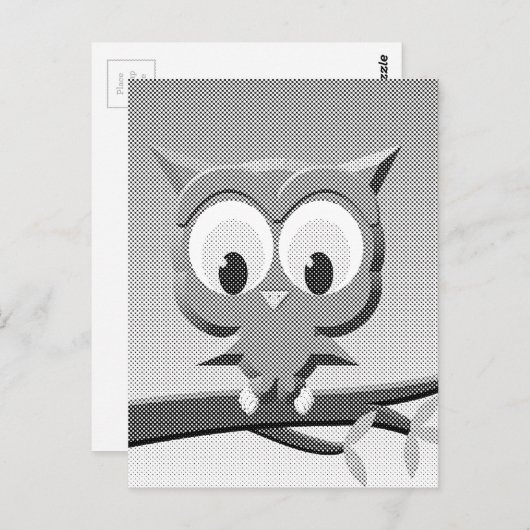 Krantenkoppen in zwart-wit briefkaart (Voorkant / Achterkant)