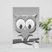 Krantenkoppen in zwart-wit briefpapier (Staand voorkant)