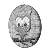 Krantenkoppen in zwart-wit dartbord (Voorkant Rechts)