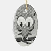 Krantenkoppen in zwart-wit keramisch ornament (Rechts)