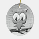 Krantenkoppen in zwart-wit keramisch ornament (Links)