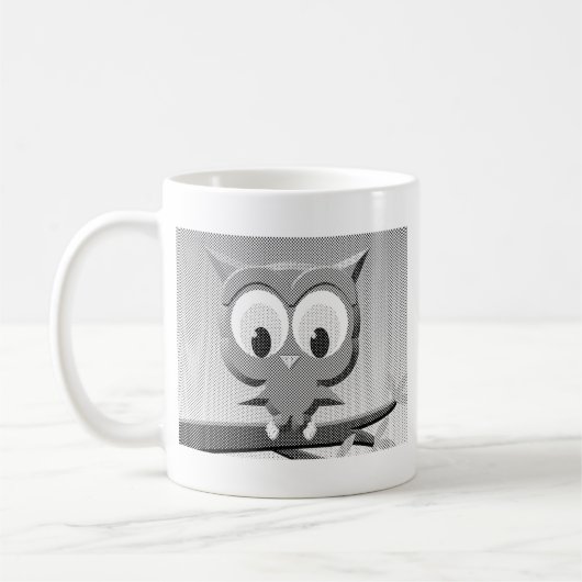 Krantenkoppen in zwart-wit koffiemok (Links)