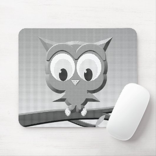 Krantenkoppen in zwart-wit muismat (Met muis)