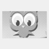 Krantenkoppen in zwart-wit rechthoekige sticker (Voorkant)