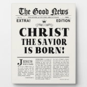 Krantenkoppen Kerstmis Fotoplaat (Voorkant)