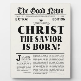 Krantenkoppen Kerstmis Fotoplaat