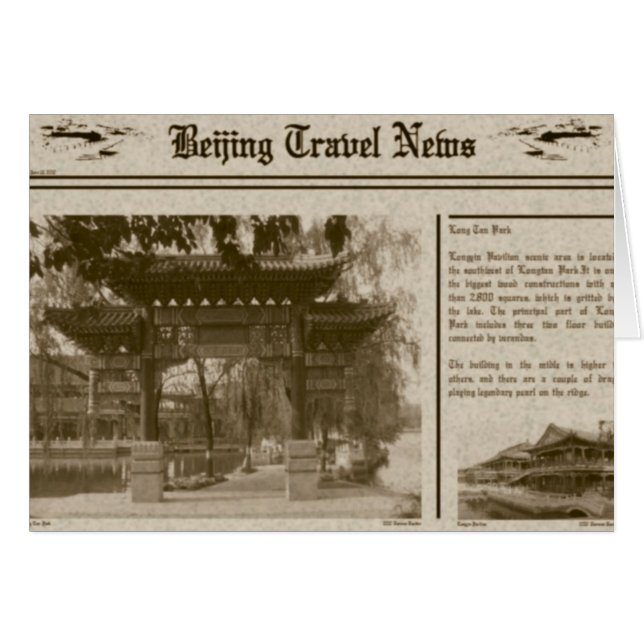 Krantenkrant Kaart (Voorkant Horizontaal)