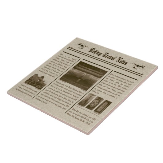 Krantenkrant Tegel Tegeltje (Zijkant)