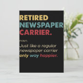 Krantenkring - definitie in ruste Retro Kaart (Staand voorkant)