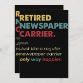 Krantenkring - definitie in ruste Retro Kaart (Voorkant / Achterkant)