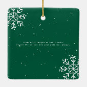 krantenontwerp | Passen getrouwd Foto Keramisch Ornament (Achterkant)