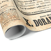 Krantenpagina met advertentie -  grav cadeaupapier (Rol Hoek)