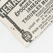 Krantenpagina met antiek advertentie fleece deken (Hoek)