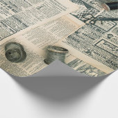 krantenpagina's en Accessoires voor het naaien Cadeaupapier (Hoek)