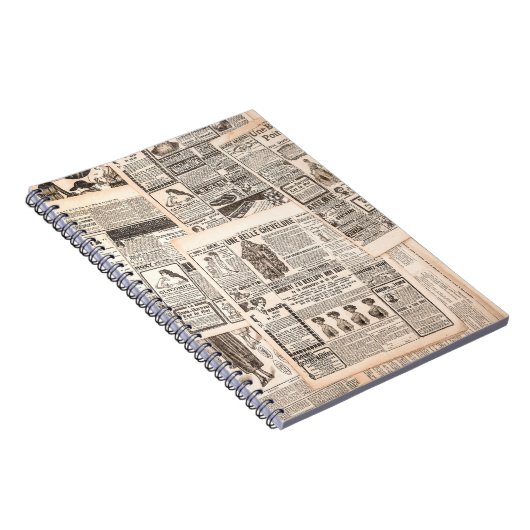 Krantenpagina's met antiek adverteren. Vrouw Notitieboek (Rechterzijde)