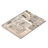 Krantenpagina's met antiek adverteren. Vrouw Notitieboek (Linkerzijde)