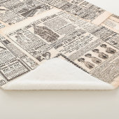 Krantenpagina's met antiek adverteren. Vrouw Sherpa Deken (3/4)