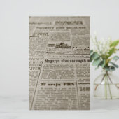 Krantenpapier Briefpapier (Staand voorkant)