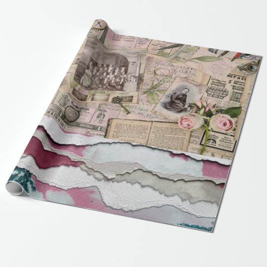 krantenpapier cadeaupapier (Uitgerold)