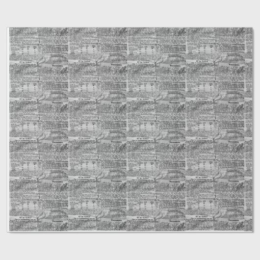  krantenpapier cadeaupapier (Vlak)