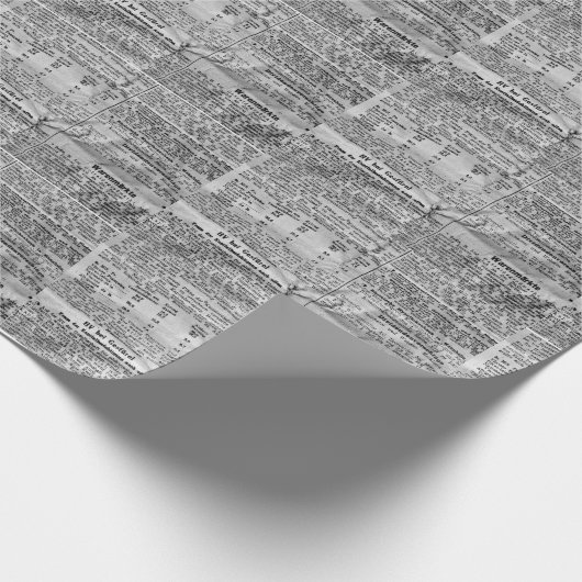  krantenpapier cadeaupapier (Hoek)