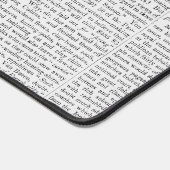 krantenpapier Custom Monogram Bureaumat (Hoek)