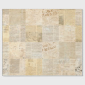 Krantenpapier, gerijpt krantenpapier cadeaupapier (Vlak)