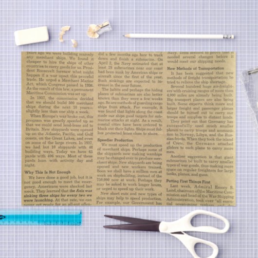 krantenpapier tissuepapier (Craft)