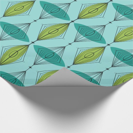 Krantenpapier voor atoomtandwielen en staarten cadeaupapier (Hoek)