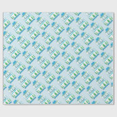 Krantenpapier voor kerstkeukens cadeaupapier (Vlak)