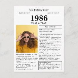 Krantenpartyfavoriet uit 1986  briefkaart