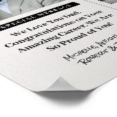 Krantenposter voor geschenk in lijst bij pensioner poster (Hoek)