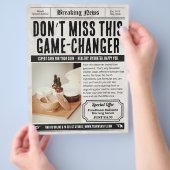 Krantenproductbrochure | Retro-advertenties voor k Flyer (Hand)