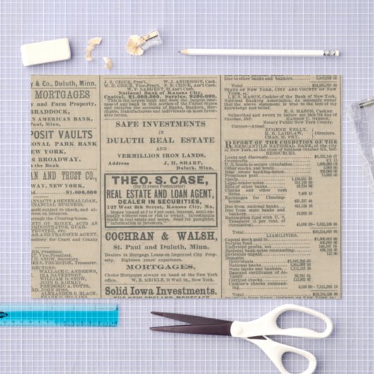  krantenreclame tissuepapier (Craft)