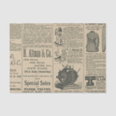  krantenreclame tissuepapier (Voorkant)