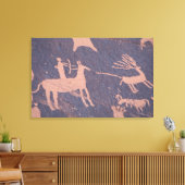 Krantenrots, S.P., UT bij Monticello. Canvas Afdruk (Insitu (Woonkamer))