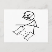 Krantenscheerman Briefkaart (Voorkant)