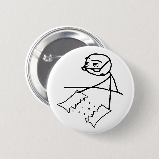 Krantenscheerman Ronde Button 5,7 Cm (Voorkant /achterkant)