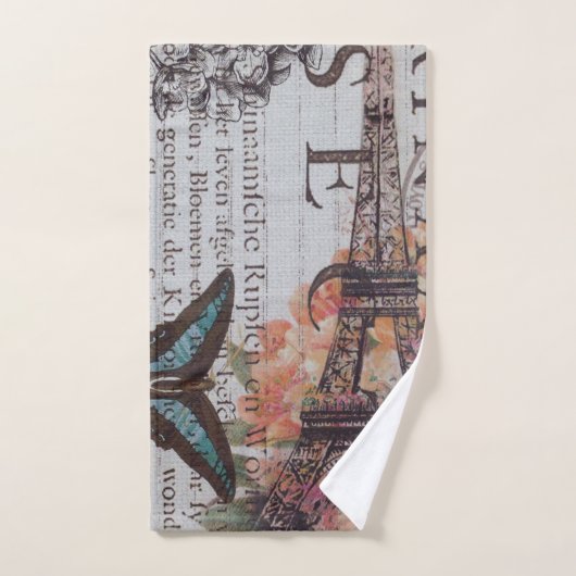  krantenscripts Parijs eiffeltoren Bad Handdoek
