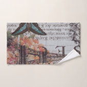  krantenscripts Parijs eiffeltoren Bad Handdoek (Handdoek)