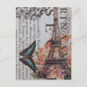 krantenscripts Parijs eiffeltoren Briefkaart (Voorkant)
