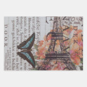 krantenscripts Parijs eiffeltoren Inpakpapier Vel (Voorkant 3)